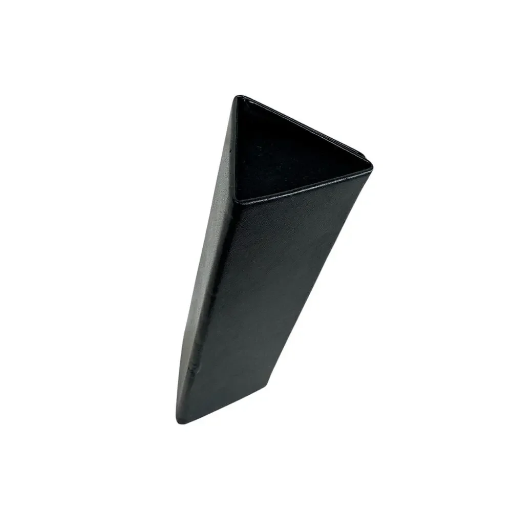 Furla Black Triangular Collapsible Lined Magnetic Closure Eyeglass Case